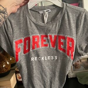 Forever reckless cute crop top!